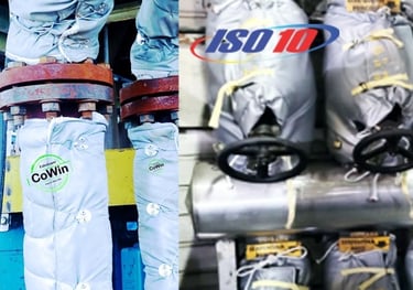 isolação térmica removivel para valvulas e tubulações, mantas térmica isolamento industriall