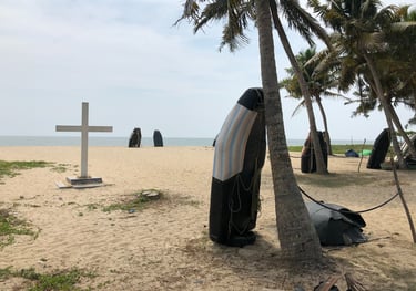 Nick Billington at Marari Beach, Kerala, India
