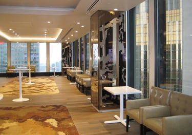 Photo of the Stratus Club, metal design features by Pengelly Iron Works