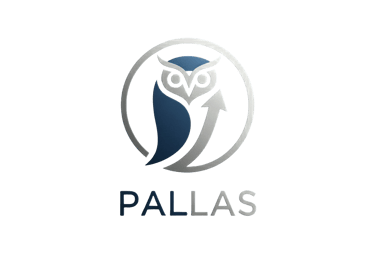 Pallas search logo.  The athena owl