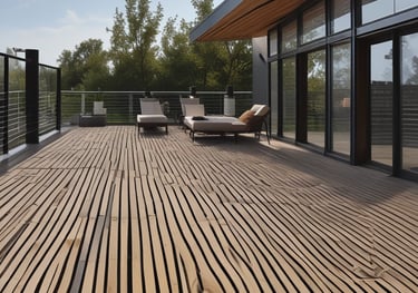 A curved facade covered in white latticework