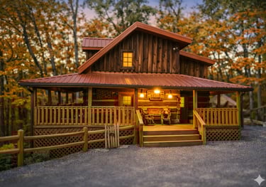 Spacious 3-bedroom Gatlinburg family cabin known as the entertainment headquarters with a massive game room.