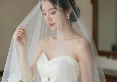 A curved facade covered in white latticework