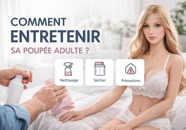 entretenir sa poupée silicone TPE adulte