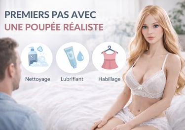premier pas avec poupée réaliste