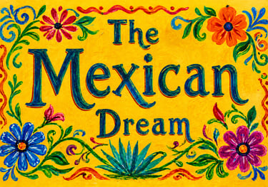 The Mexican Dream Room Name Tag at Las Palmas Hotel in Isla Mujeres
