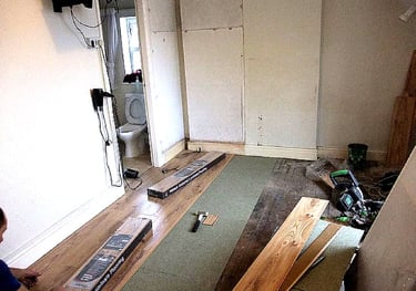 Floor installation process