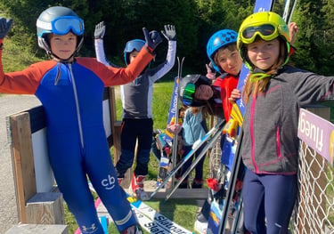 Activités de saut a ski à découvrir à tout âge et pour tout niveau, l'été dans le Vercors