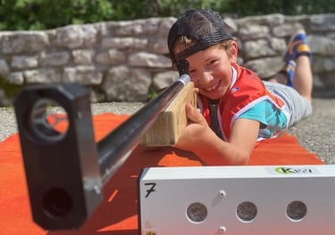 découverte du biathlon laser activité enfant
