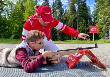 Stage d'initiation au biathlon laser pour les enfants
