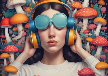 A curved facade covered in white latticework