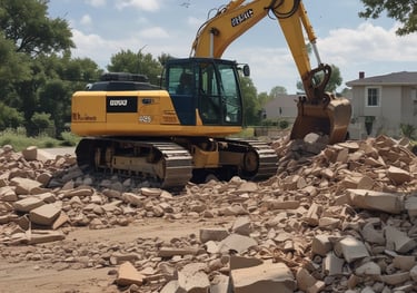 A curved facade covered in white latticework