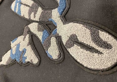chenille embroidery, towel embroidery