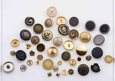 buttons, clothing buttons, denim buttons