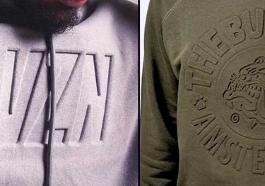 emboss, deboss, embossed, debossed, clothing manufacturer