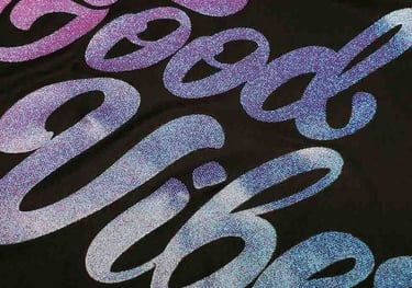 glitter printing, shinny printing, clothing manufacturer