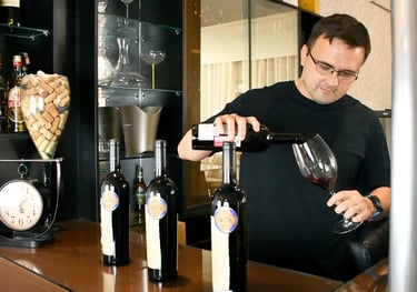 Eu fazendo umas das coisas que amo, tomando vinho