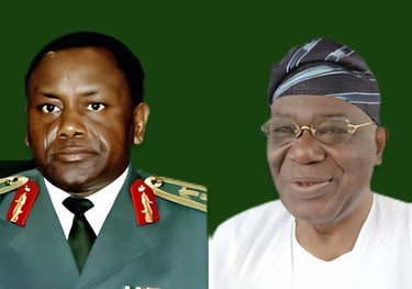 General Sani Abacha and Ernest Shonaken
