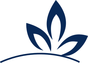 eigenes Logo, weißer Kreis mit 3 Blättern