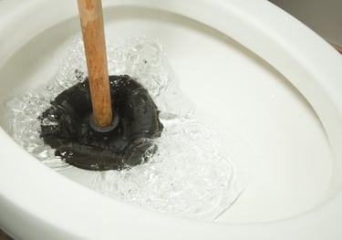 débouchage toilette avec ventouse