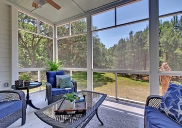 A beautiful screen porch.