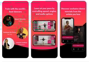 a group of people standing in front of a phone