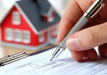 Loan document signing. 