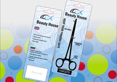 Forceps Tag Card – Secure Lock Stainless Steel Forcep Packaging