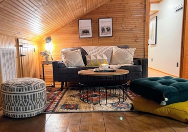 Calm and tidy living spaces created by Virgo Home Organizing in Western NC