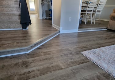 local contractor LVP luxury vinyl plank and trim installation
