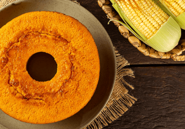 Bolo de fubá fofinho