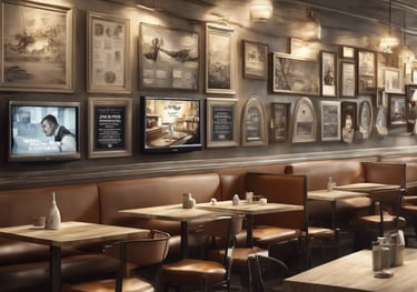 A curved facade covered in white latticework