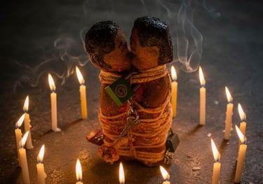 Partnerzusammenführung schnell: Ritual mit den beiden poupee Voodoo