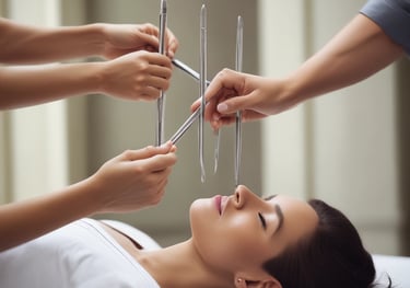 white and black abstract painting