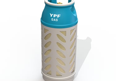 a can of gas gas canisters in a canister