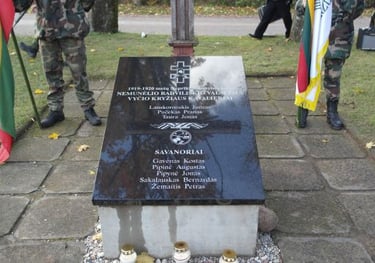 Atminimo lenta 1919 – 1920 m. Nepriklausomybės kovų Nemunėlio Radviliškio valsčiaus Vyčio kryžiaus k