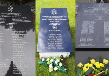 Atminimo lenta 1919-1920 m. Nepriklausomybės kovų Vyčio kryžiaus kavalieriams ir savanoriams