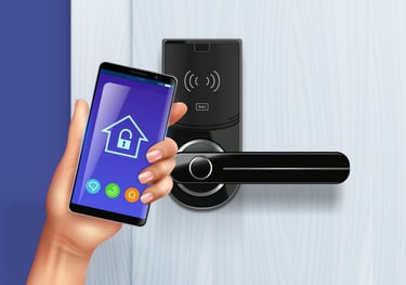 Fechadura eletrônica e digital, reparo de fechaduras residenciais