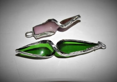 Stained glass earings