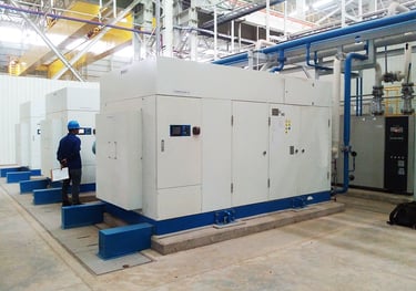 oil free air compressor - instalasi pipa - parts - dryer