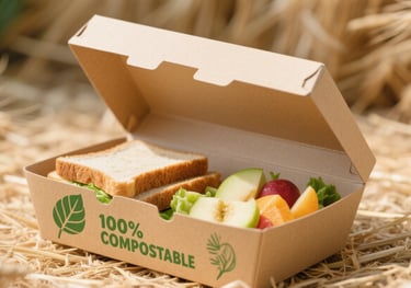 Disposable lunch box