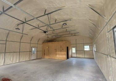 Spray foam insulation