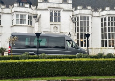 Minibus in Stonehenge