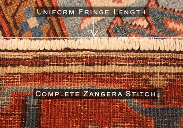 Fixed Zangera Stitch and Evened Out Fringe - Nazmiyal