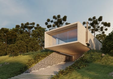 Casa em concreto aparente - Casa Altos - OSPA - Canela/RS