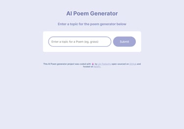 AI Poem Generator
