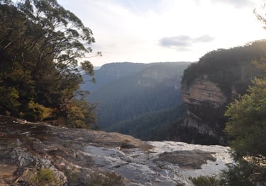 Wentworth waterfalls, near Katoomba, Blue Mountains, Australia