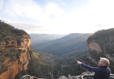 Wentworth waterfalls, near Katoomba, Blue Mountains, Australia