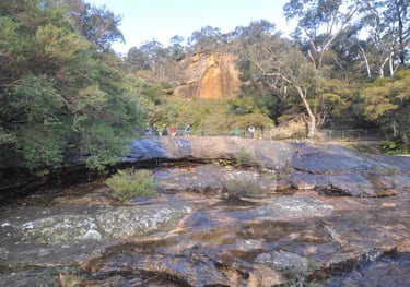 Wentworth waterfalls, near Katoomba, Blue Mountains, Australia