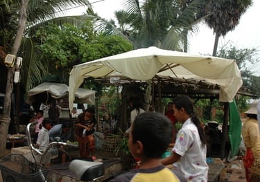 Village near the Temples of Angkor, Siem Reap, Cambodia